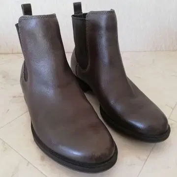 ecco 에코 천연 가죽 사이드 고어 부츠 37 숏부츠