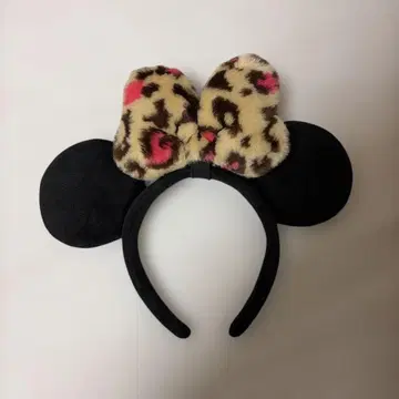 미니 귀 머리띠 레오파드 무늬