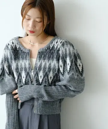 Kastane 노르딕 ZIP 가디건