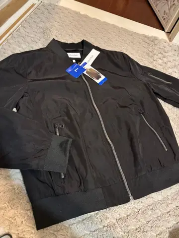 [택 포함 새상품] 캘빈클라인 봄버 자켓 MA-1 블랙 L사이즈