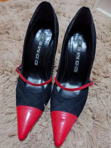COMEX 블랙 레드 하이힐 24cm