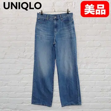 유니클로 와이드 스트레이트 청바지 27 데님