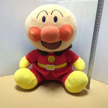 호빵맨 봉제 인형 SEGATOYS 2002 레어 입 벌린 웃는 얼굴