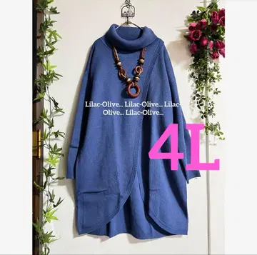 5721 새상품 4L*앞트임 터틀넥* 니트 튜닉 빅 사이즈