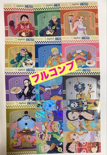 [원피스] 조이풀 콜라보 클리어 파일 컴프 12장 시크릿 포함