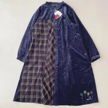 택 포함 새상품 드럭 스토어즈 원피스 코듀로이 자수 빅 사이즈