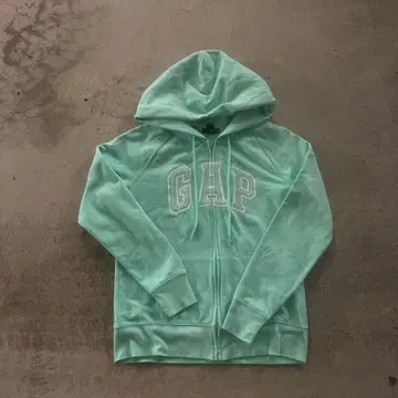 Gap 민트색 지퍼 후드티 y2k 헤이세이 갸루 짧은 기장