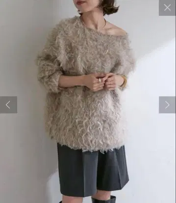 Omekashi 샤기 니트 가디건