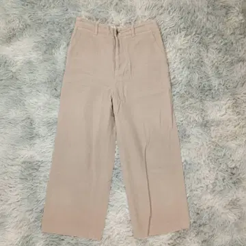 휴먼 우먼 코튼 팬츠 M 베이지 와이드 무지