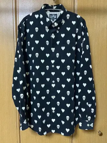 Dress Hippy 스컬 하트 긴팔 셔츠 M