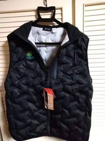 John Deere 심리스 스트레치 방한 베스트 블랙