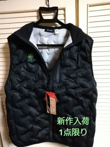 John Deere 심리스 스트레치 방한 베스트 블랙