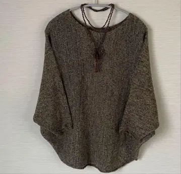 Jurgen Lehl 다색 코튼 니트 풀오버 블랙 카키