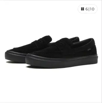 VANS 블랙 스웨이드 로퍼 스니커즈