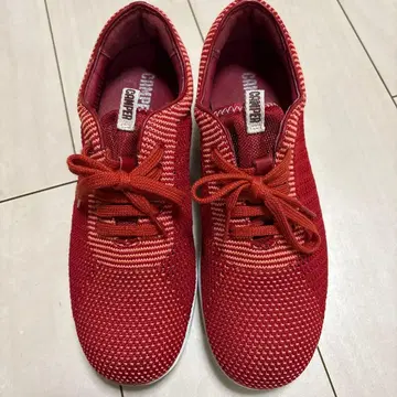 [컨디션 최상] Camper 메쉬 레드 스니커즈