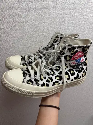 Converse All Star 척 테일러 레오파드 무늬 하이컷
