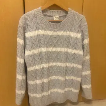 gelato pique 아란 니트 풀오버 보더 니트