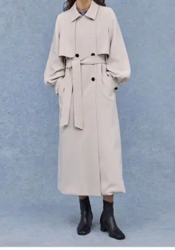 PUBLIC TOKYO 오버 사이즈 라이트 스프링 트렌치코트
