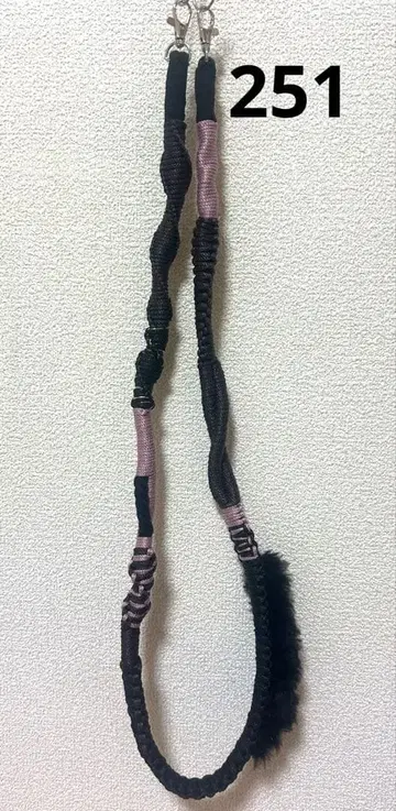 [경량 약 89g ] 하나뿐인! 나일론 코드 숄더 스트랩 / 브라운&핑크