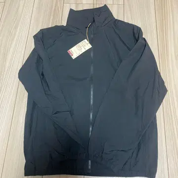 발수 나일론 포켓 더블 윈드 브레이커 L 사이즈 블랙 무인양품