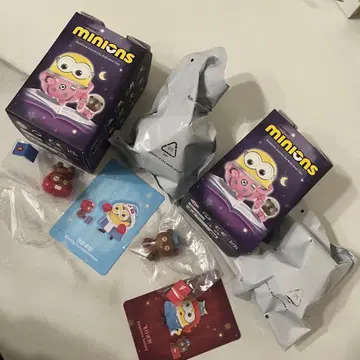 미니언즈 피규어 2체 세트 카드 포함