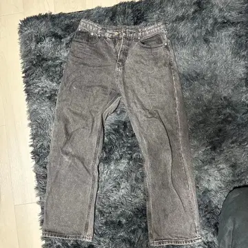 MILLION 그레이 데님 팬츠 스트레이트