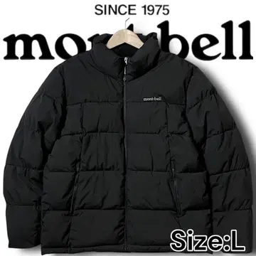 L 몽벨 정가 4.2만 풀 집업 하이넥 에코 다운 자켓 블랙