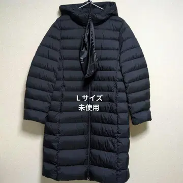 유니클로 울트라 라이트 다운 후디드 코트 L 사이즈 블랙 미사용