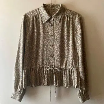 vintage 페플럼 디자인 블라우스 80s 90s