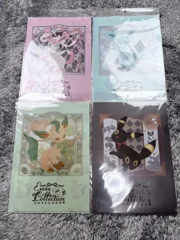 최신작 포켓몬 부스터즈 A4 클리어 파일 Eevee Collection