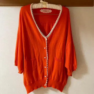 franche lippee 프랑슈리페 오렌지 가디건 FL3