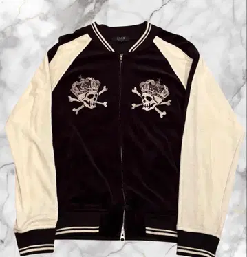 스컬 헤드 집업 자켓