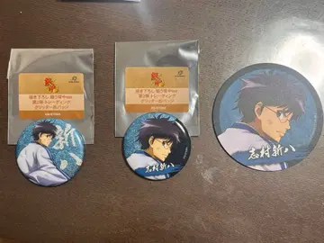 은혼 JF 신파치 트레이딩 캔뱃지 x 2 특전 코스터