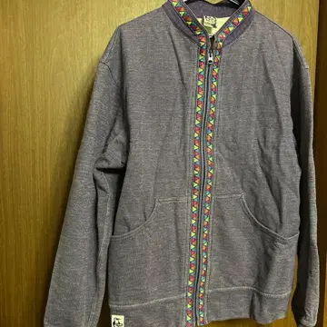 CHUMS 보라색 L 사이즈 집업 트레이닝복