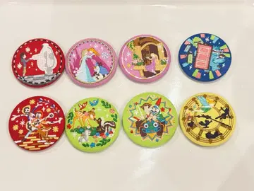 디즈니 자수 캔뱃지 8개 세트