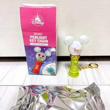 디즈니 스토어 응원봉 키체인 그린/닉 [미사용 새상품]