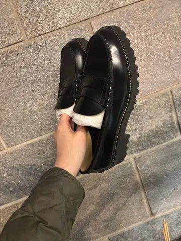 켄포드 여성용 K205 통굽 탱크솔 코인 로퍼