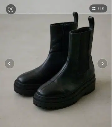 AZUL BY MOUSSY 트랙 밑창 사이드 고어 부츠 23.5cm