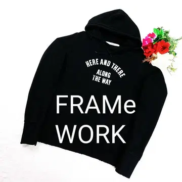 [ 정가 20900엔 ] FLAME WORKS 후드티 블랙 프레임웍스