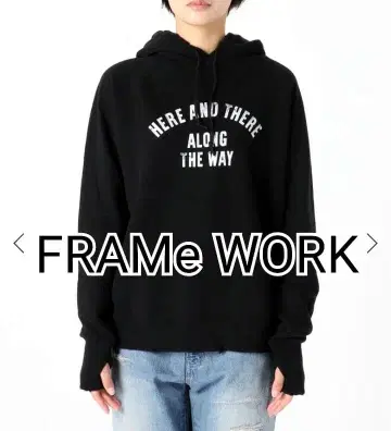 [ 정가 20900엔 ] FLAME WORKS 후드티 블랙 프레임웍스