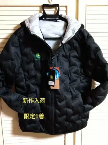 John Deere 심리스 스트레치 방한 자켓 블랙/화이트