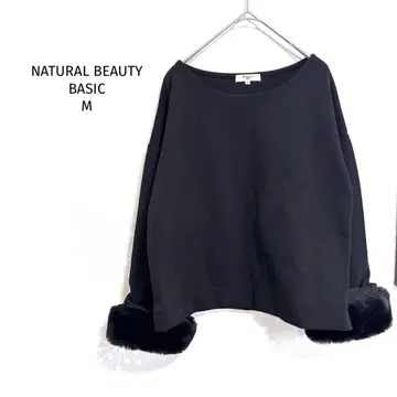 내추럴 뷰티 베이직 티셔츠 퍼 소매 블랙 심플 어른스럽고 귀여운
