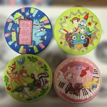 디즈니 자수 캔뱃지 Biscuit 2 세트 판매