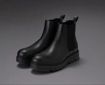 [ 미사용 새상품 ] GU 청키 밑창 사이드 고어 부츠 블랙 27cm