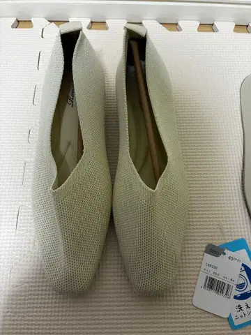 니트 신발 23.5cm 화이트