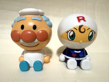 [새상품급] 커다란 호빵맨 마스코트 5종 잼 아저씨 롤빵소녀 2개 세트