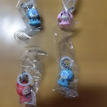 시쿠포니 가챠가챠 컬러풀 키링 세트 x 4