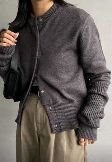 신존 롱 리브 가디건 그레이