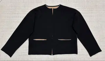 Chesty 체스티 펄 니트 자켓 블랙 베이지