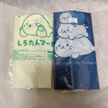 미개봉 시로탄 랏코이누 라무네 포켓 부착 에코백 시로탄 마트